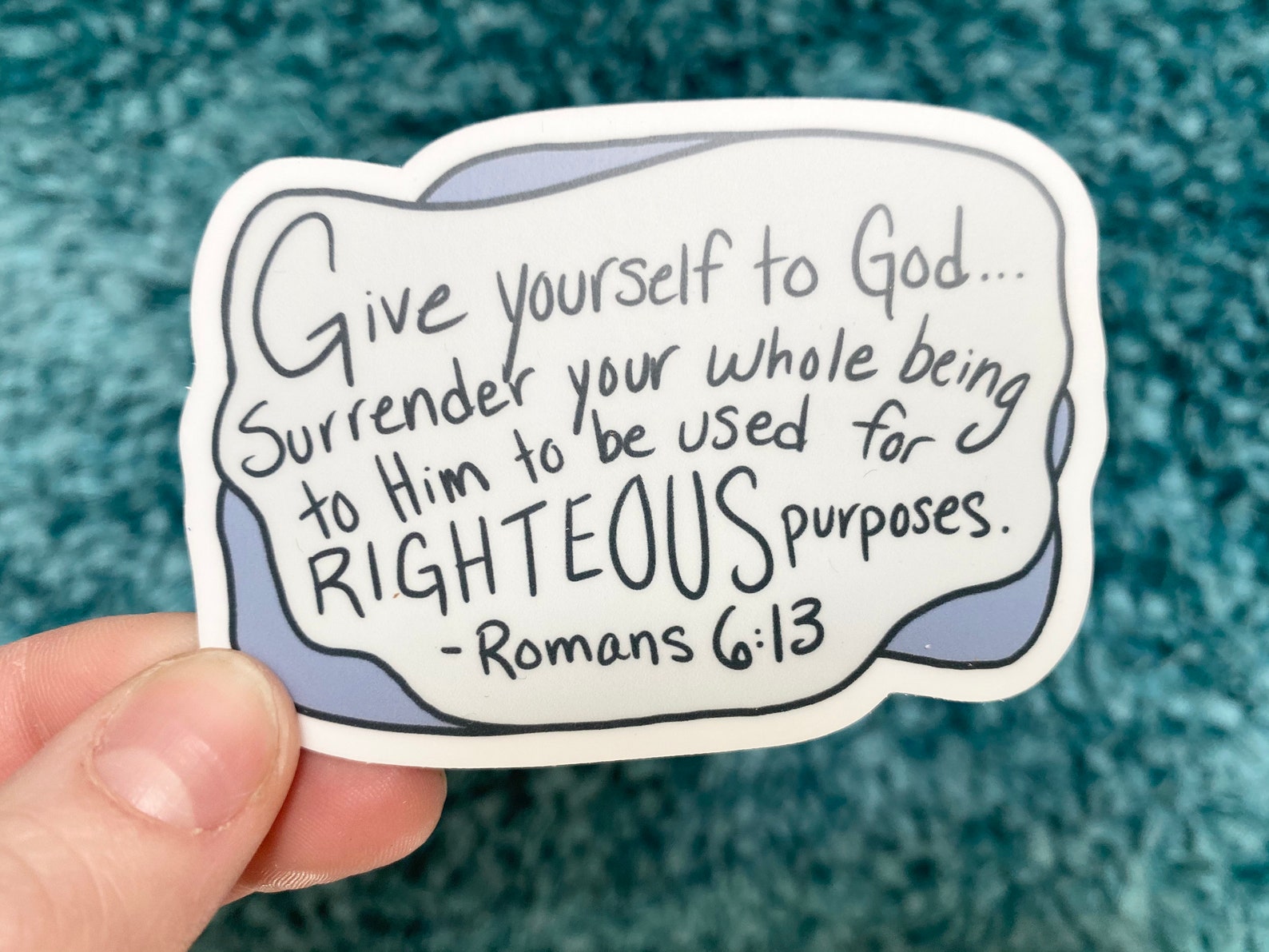 Bible Verse Sticker Vinyl Sticker Decal Romans 613 Etsy