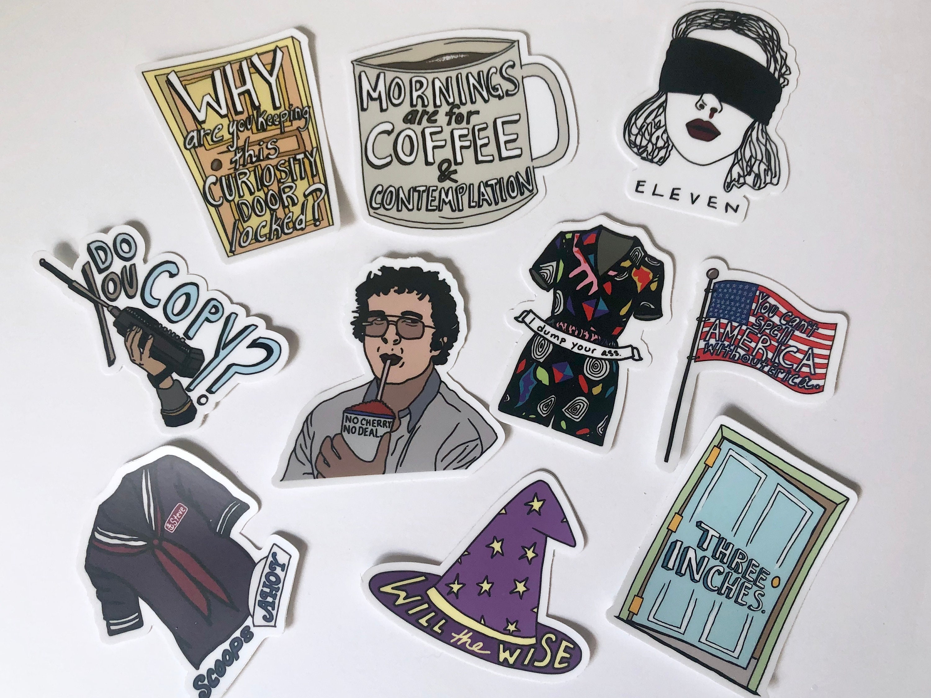 stranger things sticker eleven sticker stranger things 3 etsy