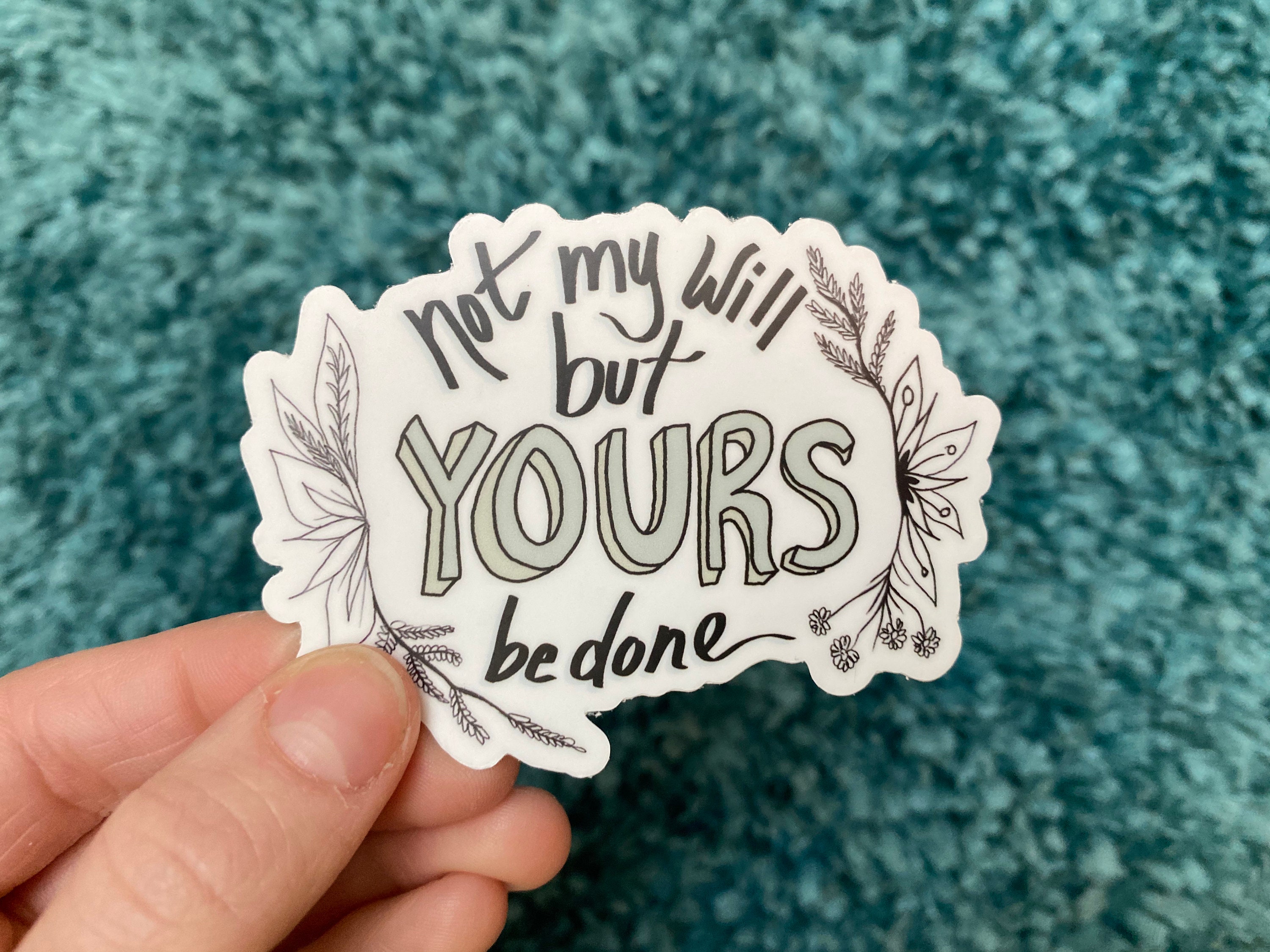 Bible Verse Sticker Floral Jesus Laptop Sticker Waterproof Etsy