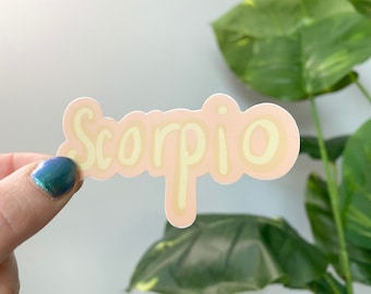 Scorpio Zodiac Sticker - Zodiac Sign Stickers, Zodiac Stickers, Zen Artsy Stickers, Astrology Stickers, Hippy stickers, rose soma stickers