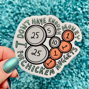 Chicken Nuggets Vine Sticker: Funny Waterproof Laptop Decal