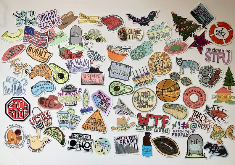 Vine Sticker Pack Custom Pack of Vine Stickers Waterproof Etsy