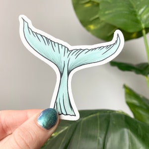 Whale Sticker Waterproof Whale Tail VSCO Sticker Rose Soma Stickers for ...