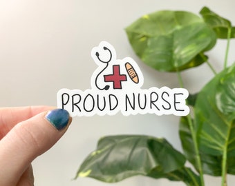 Nurse Sticker, Sticker, Nurse Sticker, Healthcare Worker Gift, Funny Sticker, Quote Sticker, Waterproof Vinyl Laptop Decal
