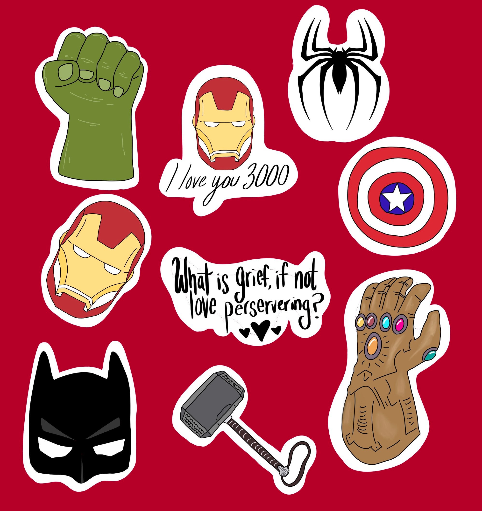 Spiderman Sticker Spiderman Avengers Quote Sticker Etsy