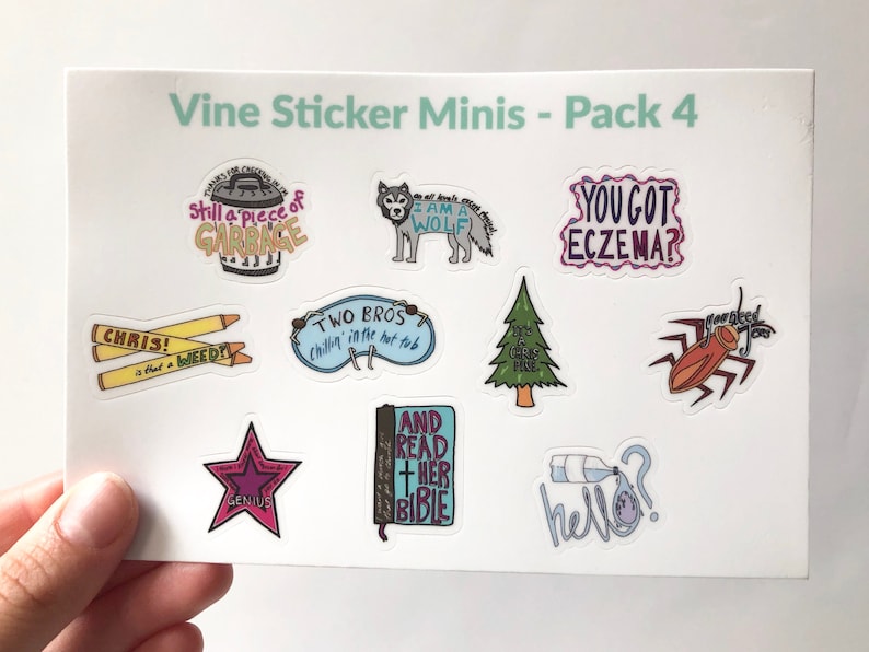 Mini Vine Stickers Vine Stickers for Phones Small Stickers Etsy
