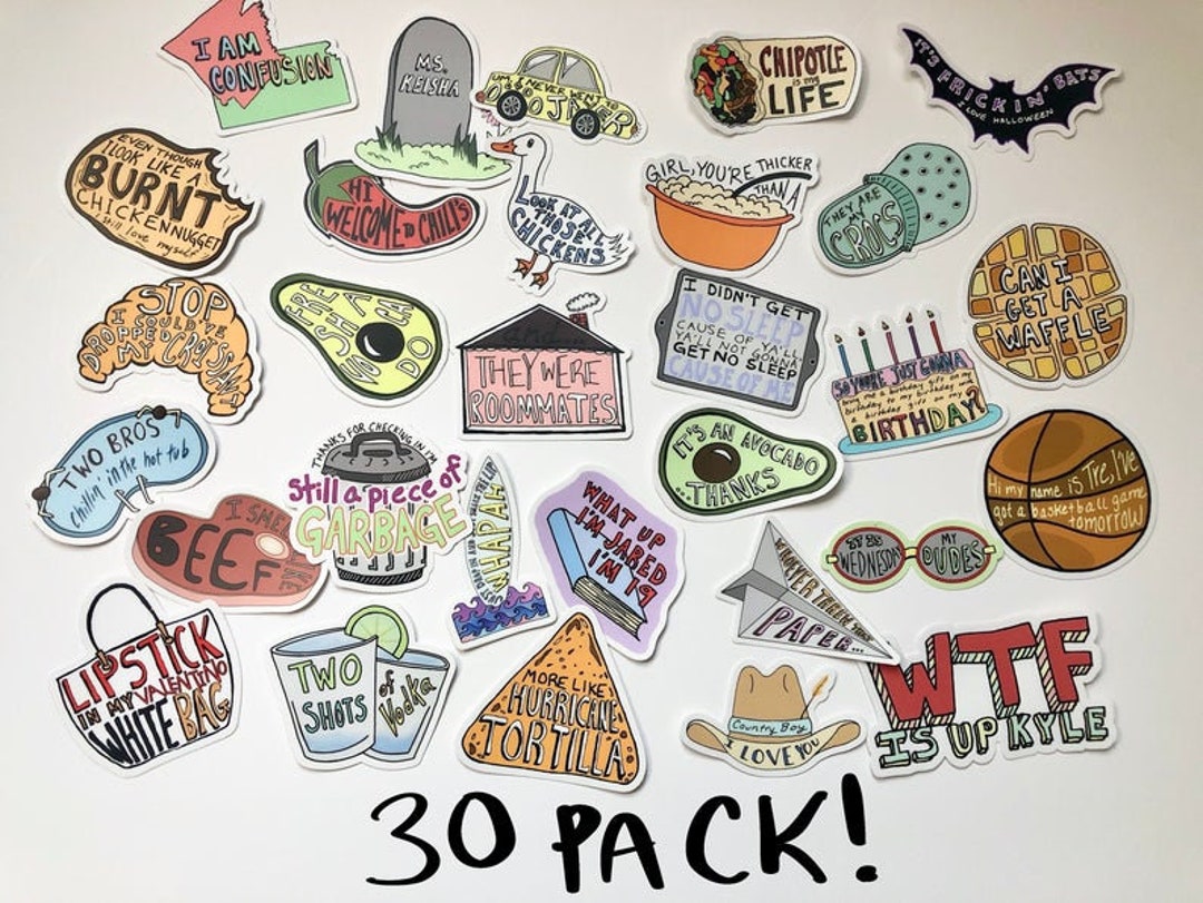 Vine Stickers Pack 30 Funny Vine/meme Stickers Pack of Vine Etsy