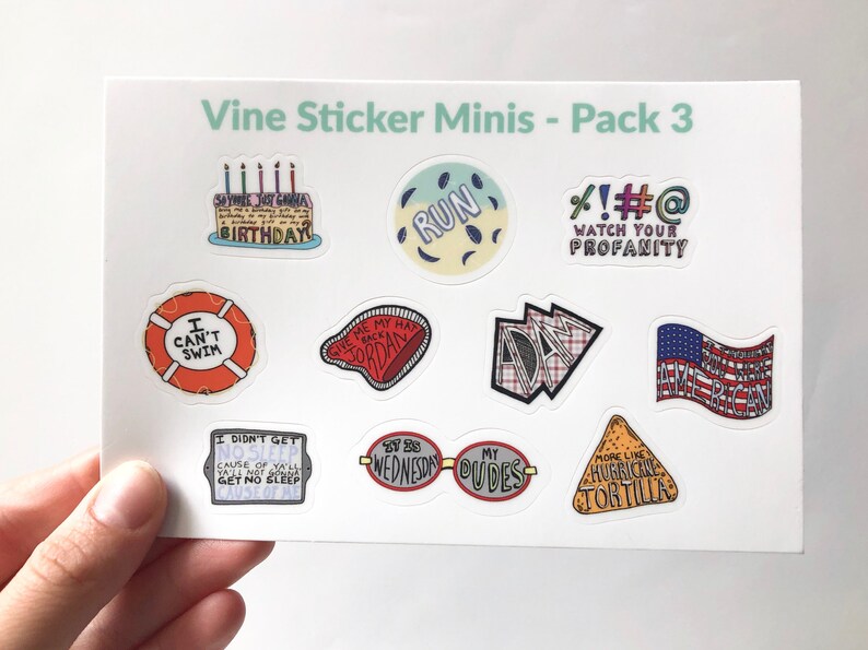 Mini Vine Stickers Vine Stickers for Phones Small Stickers Etsy