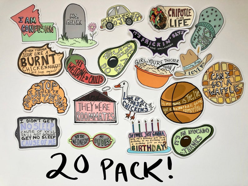 Vine Stickers Custom Pack of Vine Stickers Waterproof Etsy