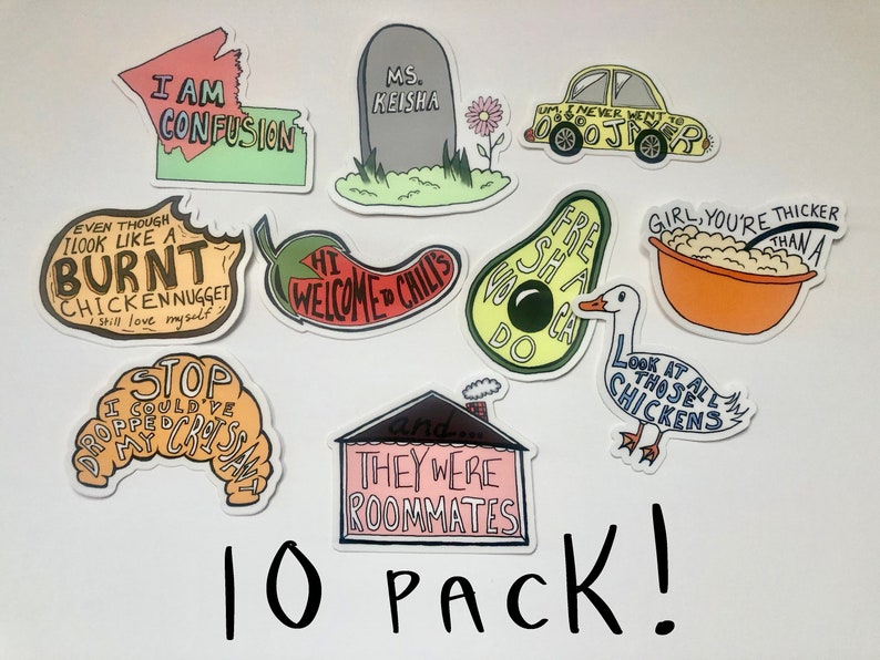 Vine Sticker Pack Custom Pack of Vine Stickers Waterproof Etsy