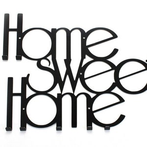 Wall hanger, metal hanger SWEET HOME image 1