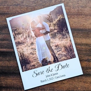 Cartes d'invitation de mariage personnalisées "Retenez cette date" Cartes d'invitation de mariage personnalisées Cadeau de mariage Faire-part photo imprimé Magnets photo personnalisés pour mariage