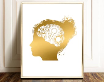 Psychology Art - Psychology Print - Psychiatry Gift - Psychology Gift - Psychologist Gift - Psychology Office Decor - Mental Health Gift