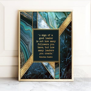 Mentor Gift or Boss Gift ~ Unique Thank You Gifts for Mentors ~ Thoughtful Mentor Appreciation Gift ~ Gold Inspirational Quote Framed Art