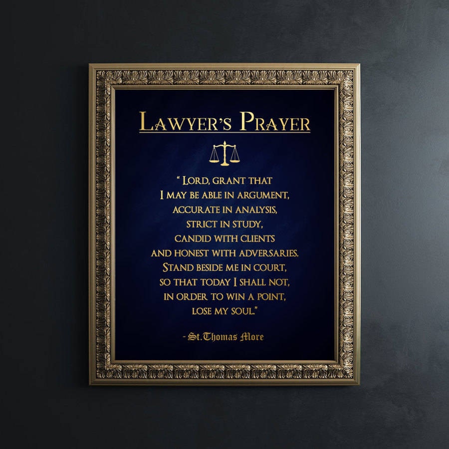 Lawyer Gift Gifts for Lawyers Real Gold Foil Print Etsy