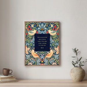 Rumi Quote Wall Art - Gold Lettering Poetry - Boho Print Eclectic Art ...