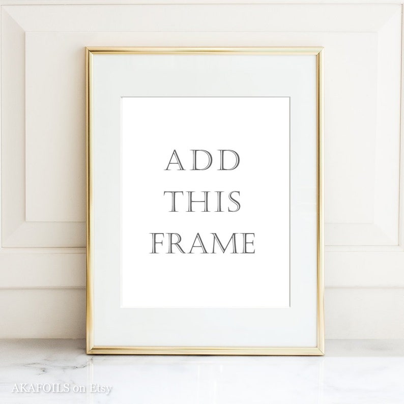 Add A Frame 11 X 14 With Matting Thin Gold Metal Glass Only Must Be Purchased Together Print