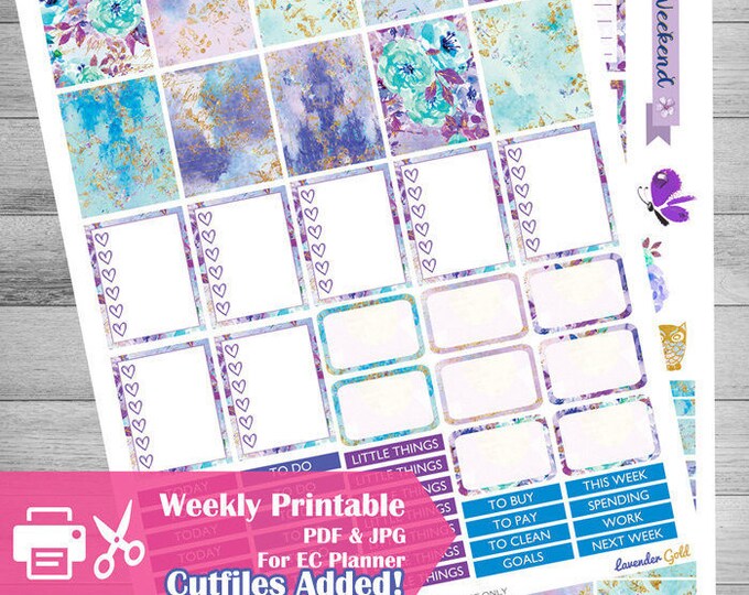 Printable Planner Stickers for Erin Condren Planner, Celestial Kit ...