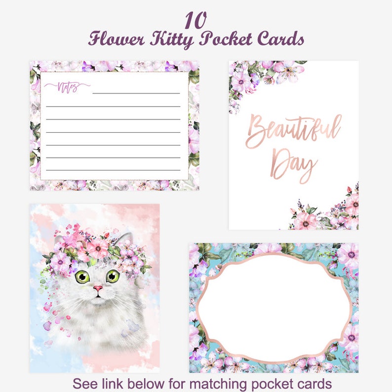 Cute Cat Printable Weekly Planner Stickers Kit, Erin Condren Cat ...