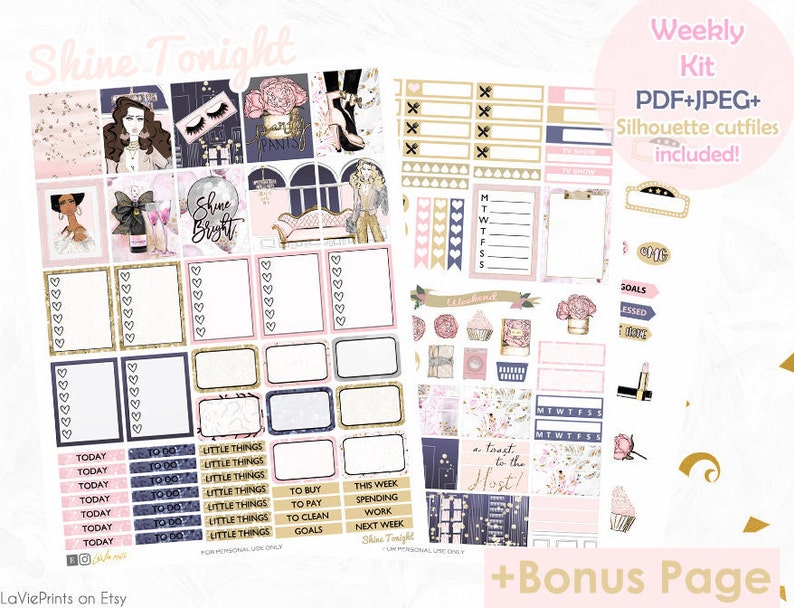 Planner Stickers Printable stickers Use with Erin Condren | Etsy