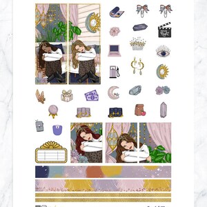 Boho Printable Planner Stickers, Weekly Kit for Erin Condren Planner ...