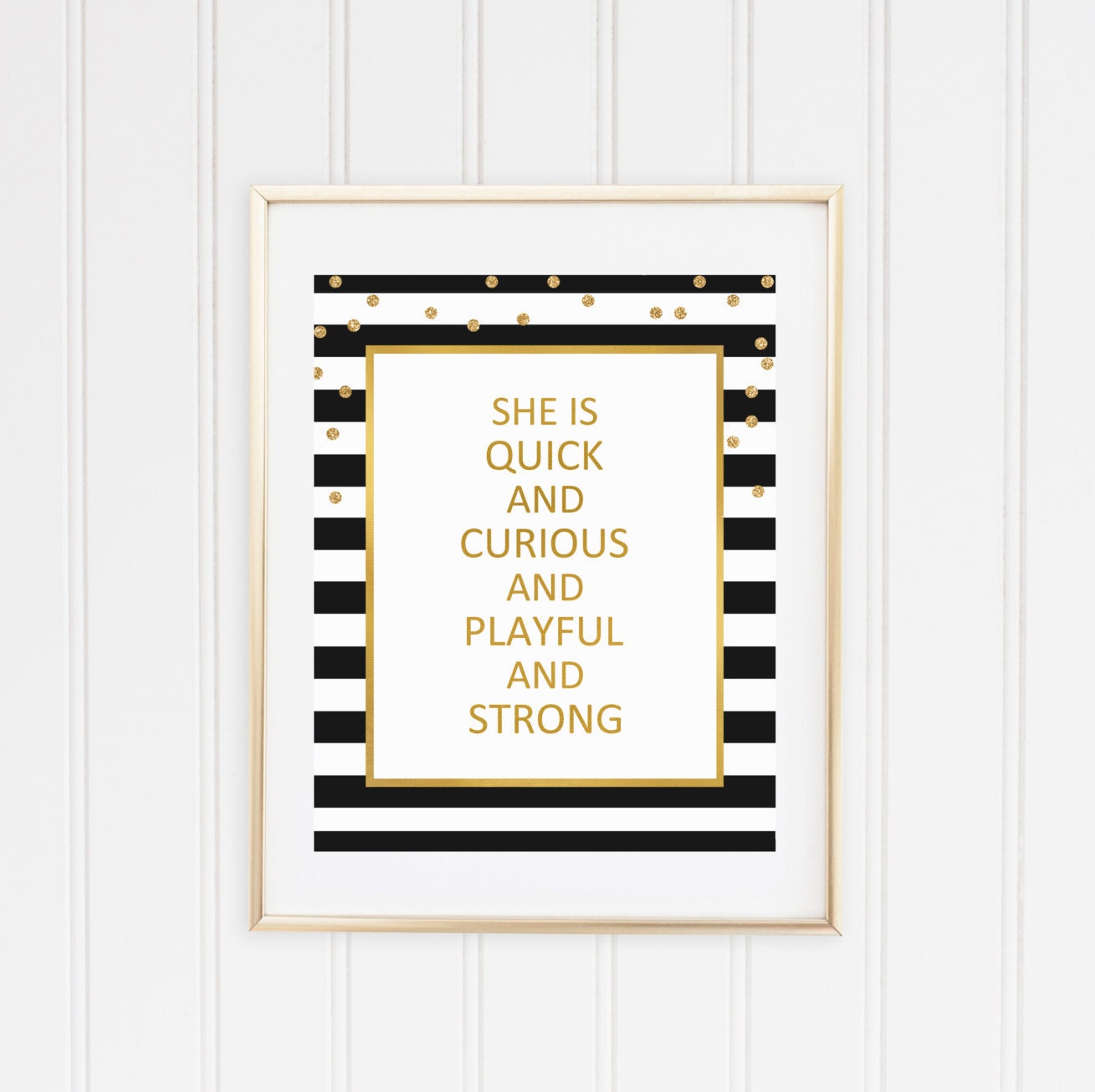 Kate Spade Quote Wall Art Party Sign Party Theme Gold - Etsy