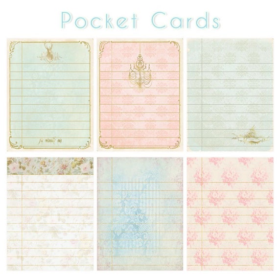 Printable Junk Journal Cards Printable Journaling Cards 3x4 - Etsy