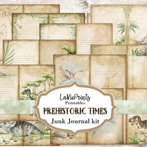 Dinosaurs Junk Journal Printables | Scrapbooking Antique Papers ...