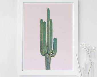 Cactus printable wall art, Cactus print, Saguaro print, succulent print, Cacti print, cactus home wall decor, artistic print, cali print