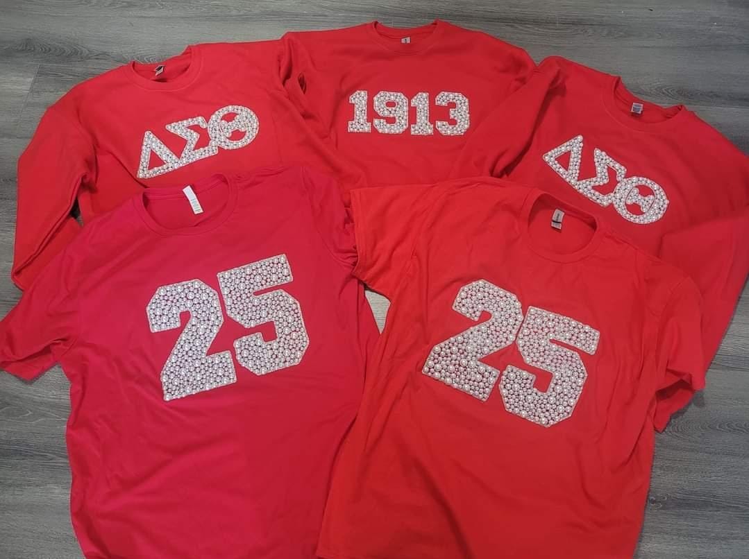 1913 Delta Beaded Sweatshirt/Tshirt