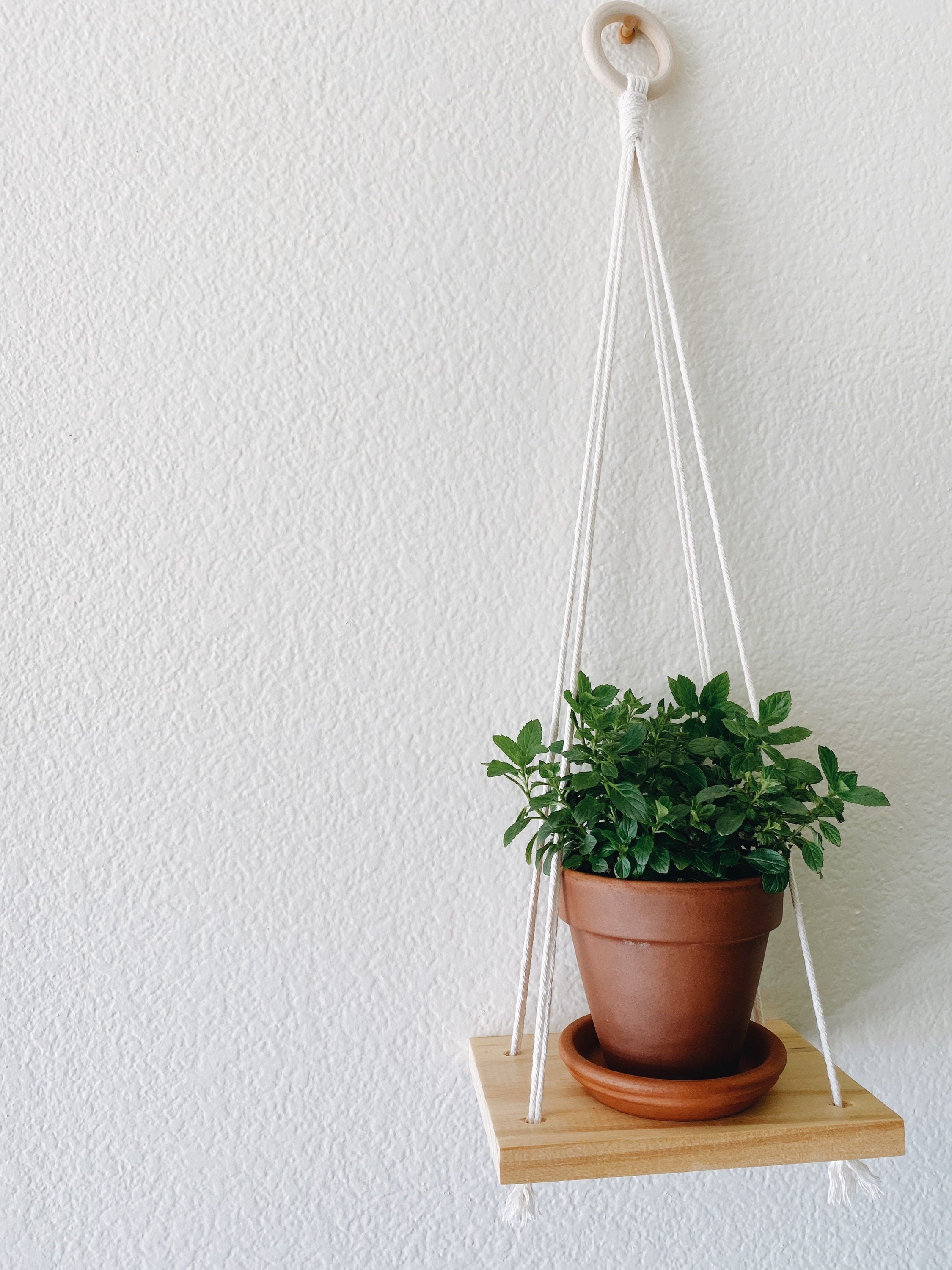 Estante Macrame / Estante Boho / Colgante de pared / Estante | Etsy