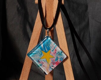 MY star / pendant original painting