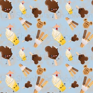 Mouse shape treats, seamless digital file