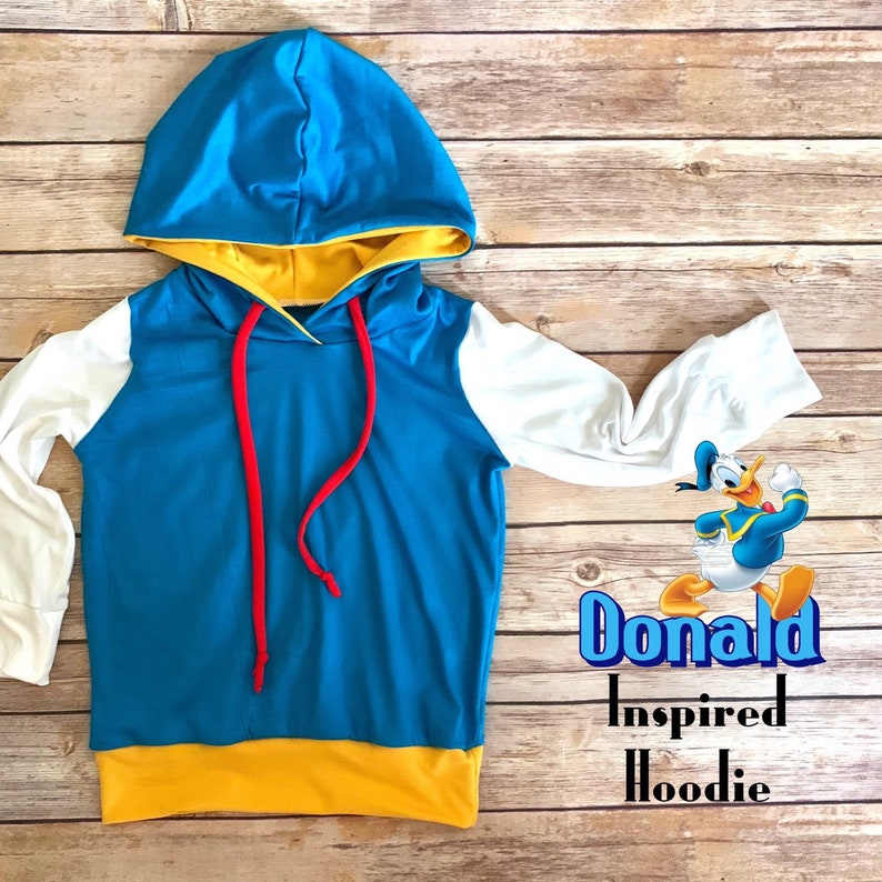 Donald Duck inspired hoodie