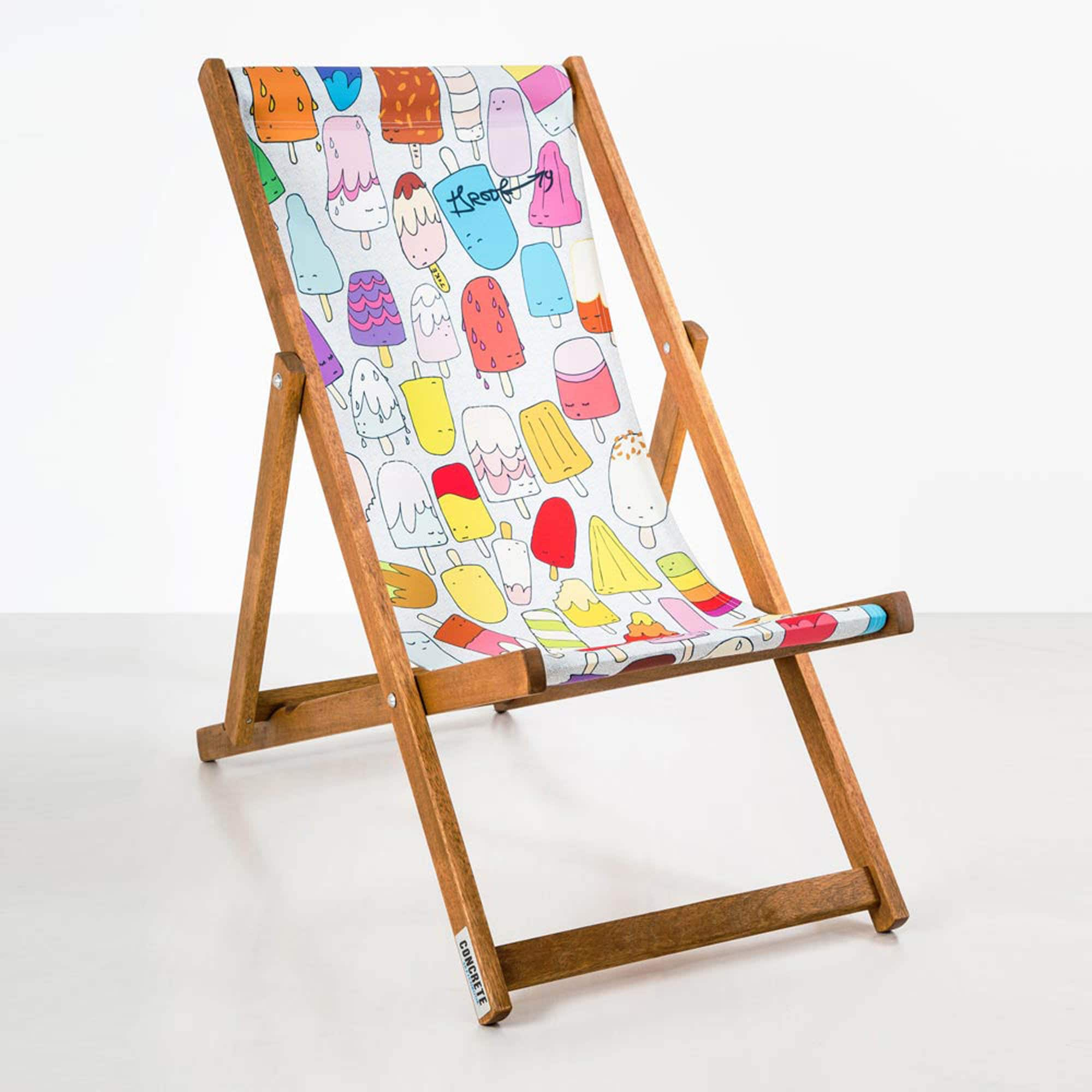 Deckchair Concrete Sketchbook Street Art/Illustration Artist Collaboration With Droog79, Limited Edi