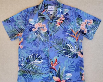 Hawaiihemd 28 PALMS Hawaii Aloha Hemd Tropischer Regenwald Exotic aus 100% Baumwolle (Resort Wear) Herren Gr. L