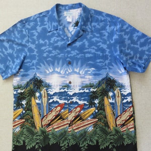 1990's KoKo Island Hawaiian Shirt GRATIS VERZENDING Kleding Herenkleding Overhemden & T-shirts Oxfords & Buttondowns Heren maat XXL 