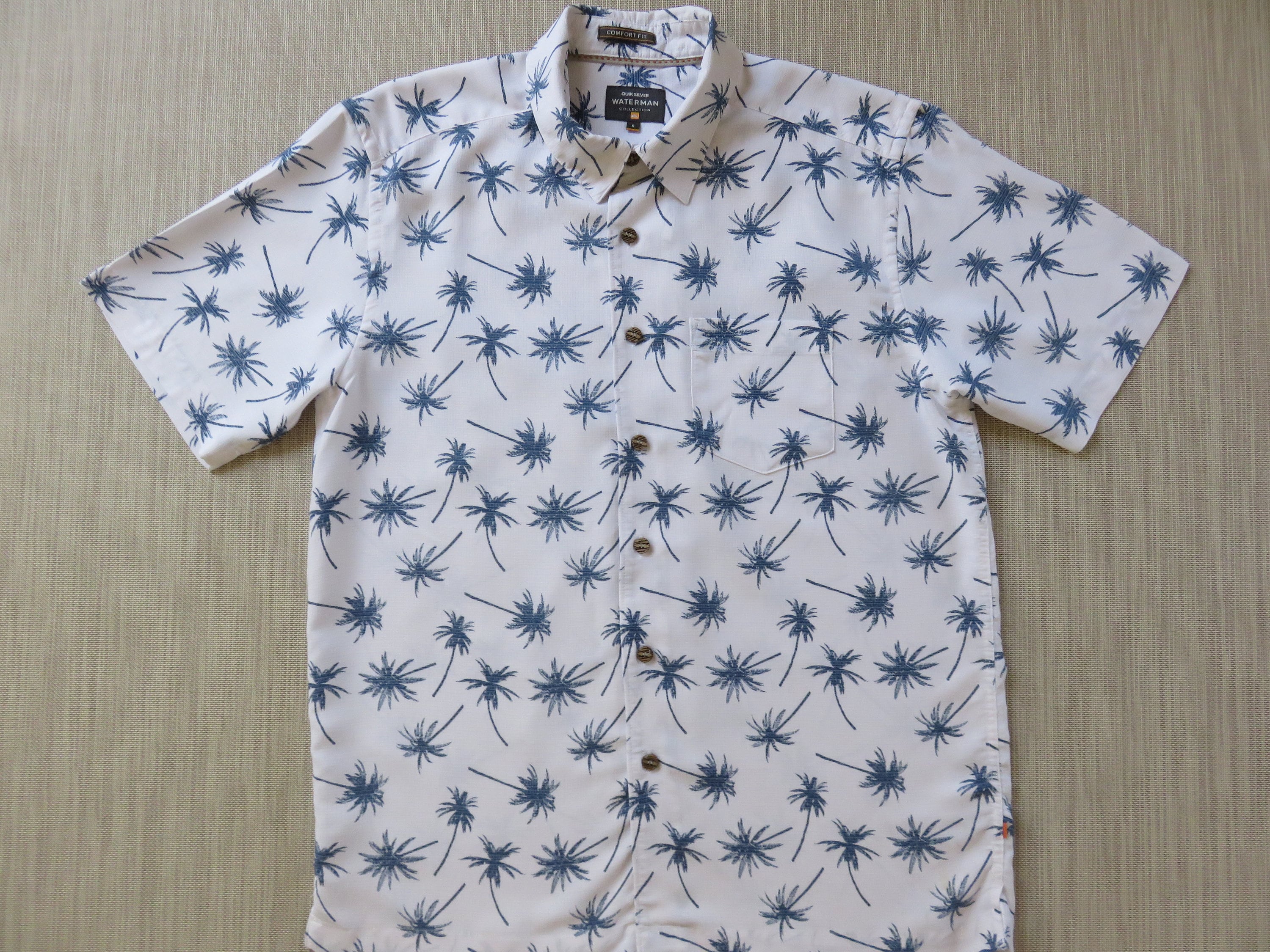 Amigo por correspondencia charla Entre Camisa hawaiana QUIKSILVER WATERMAN Colección Blanca Aloha - Etsy México