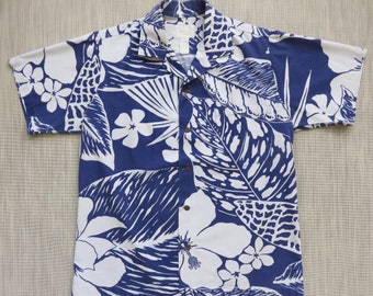 Hawaiian Shirt Men SHANORA of Kauai Aloha Shirt Mod Rockabilly Funky Mongo Pop Tropical Print 100% Cotton Camp - M - Oahu Lew's Shirt Shack