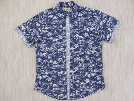 athletic fit hawaiian shirt