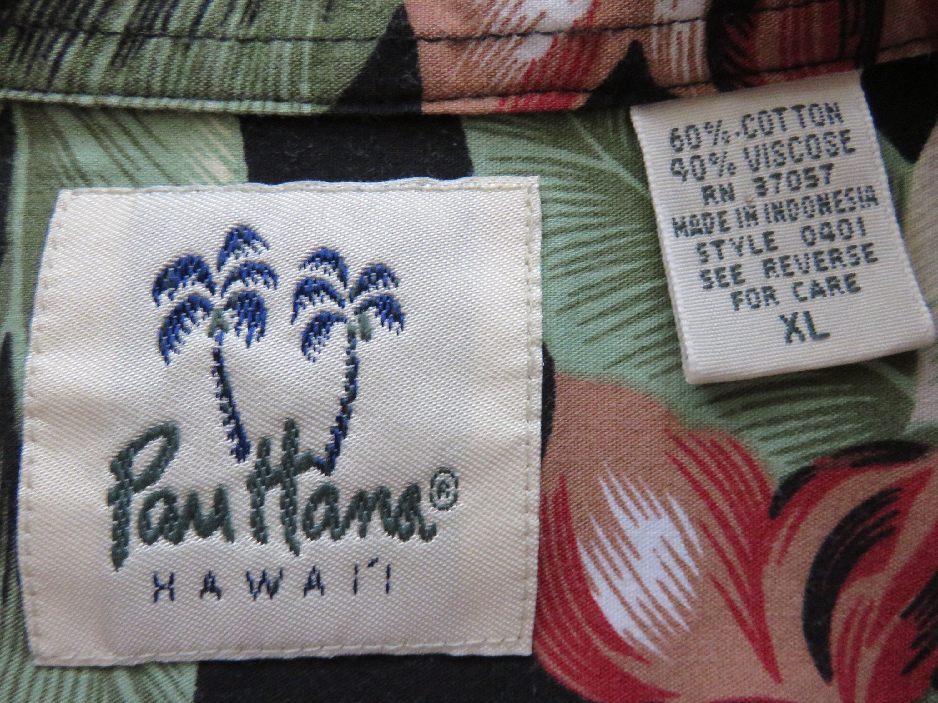 Hawaiian Shirt PAU HANA Hawaii Shirt Black Aloha Shirt - Etsy