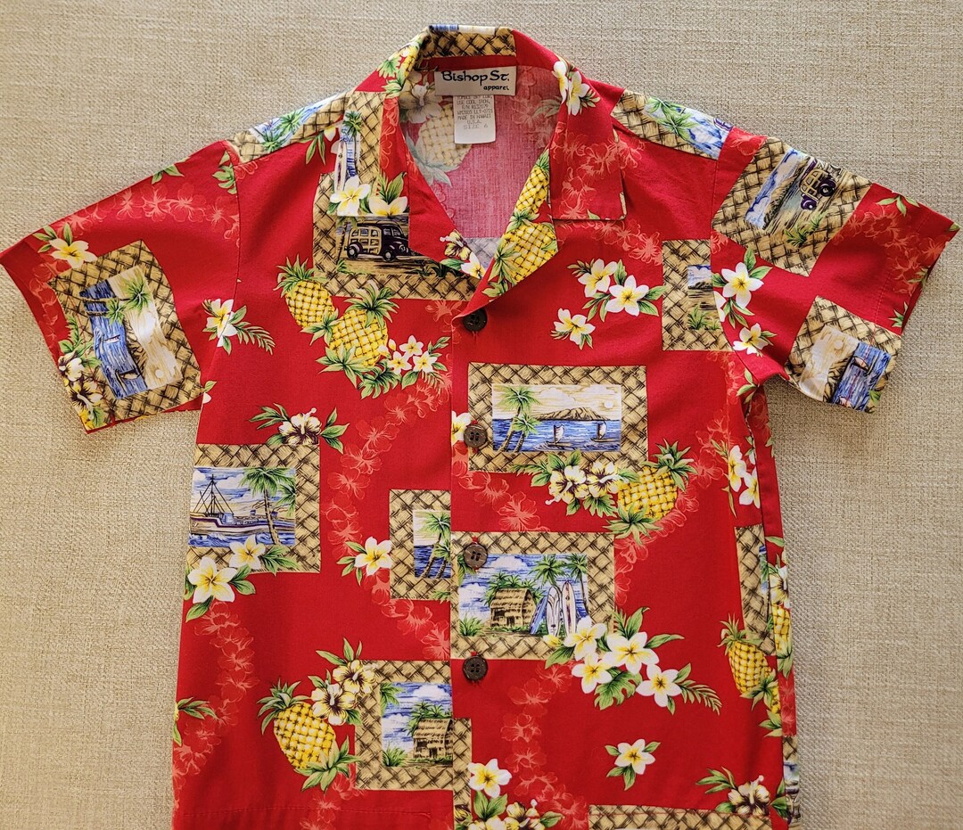 Surfer Anthem White Boy's Hawaiian Shirt main image 0