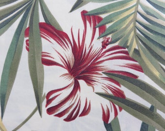PAIR 70"x 26" Hawaiian Tropical Cotton Barkcloth Fabric Drapes ~Pau Hanna~ 
