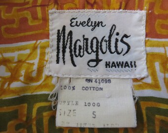 トップス 50s evelyn Margolis Hawaiian shirt Vintage 50s Hawaiian Shirt Evelyn Margolis Mens M Floral Red
