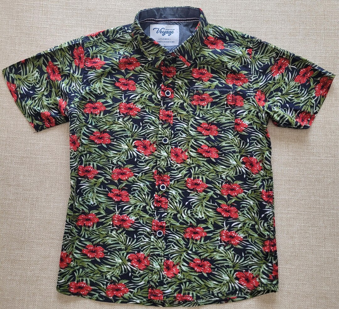 Surfer Anthem White Boy's Hawaiian Shirt main image 1