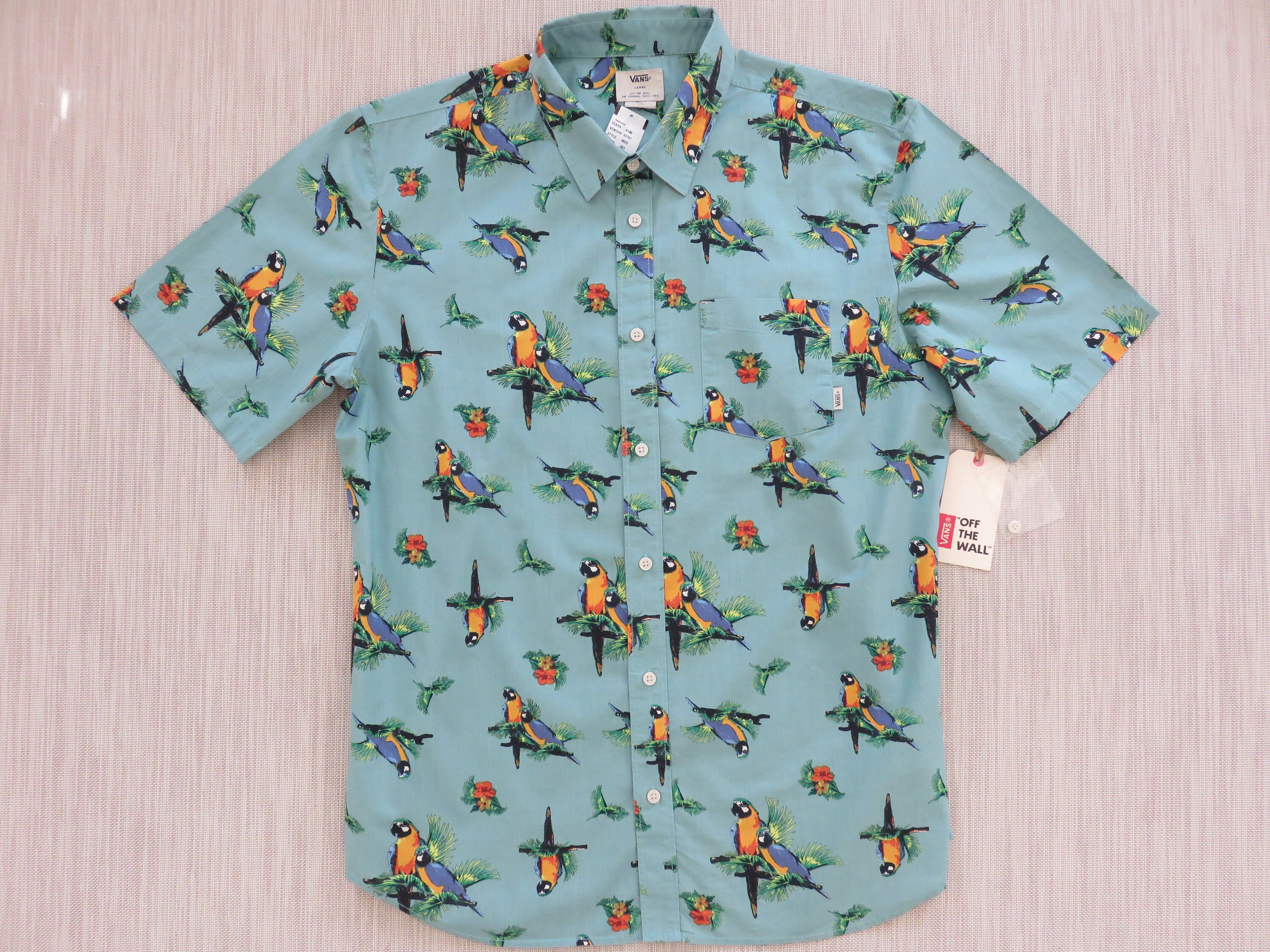 Vans cheap parrot shirt