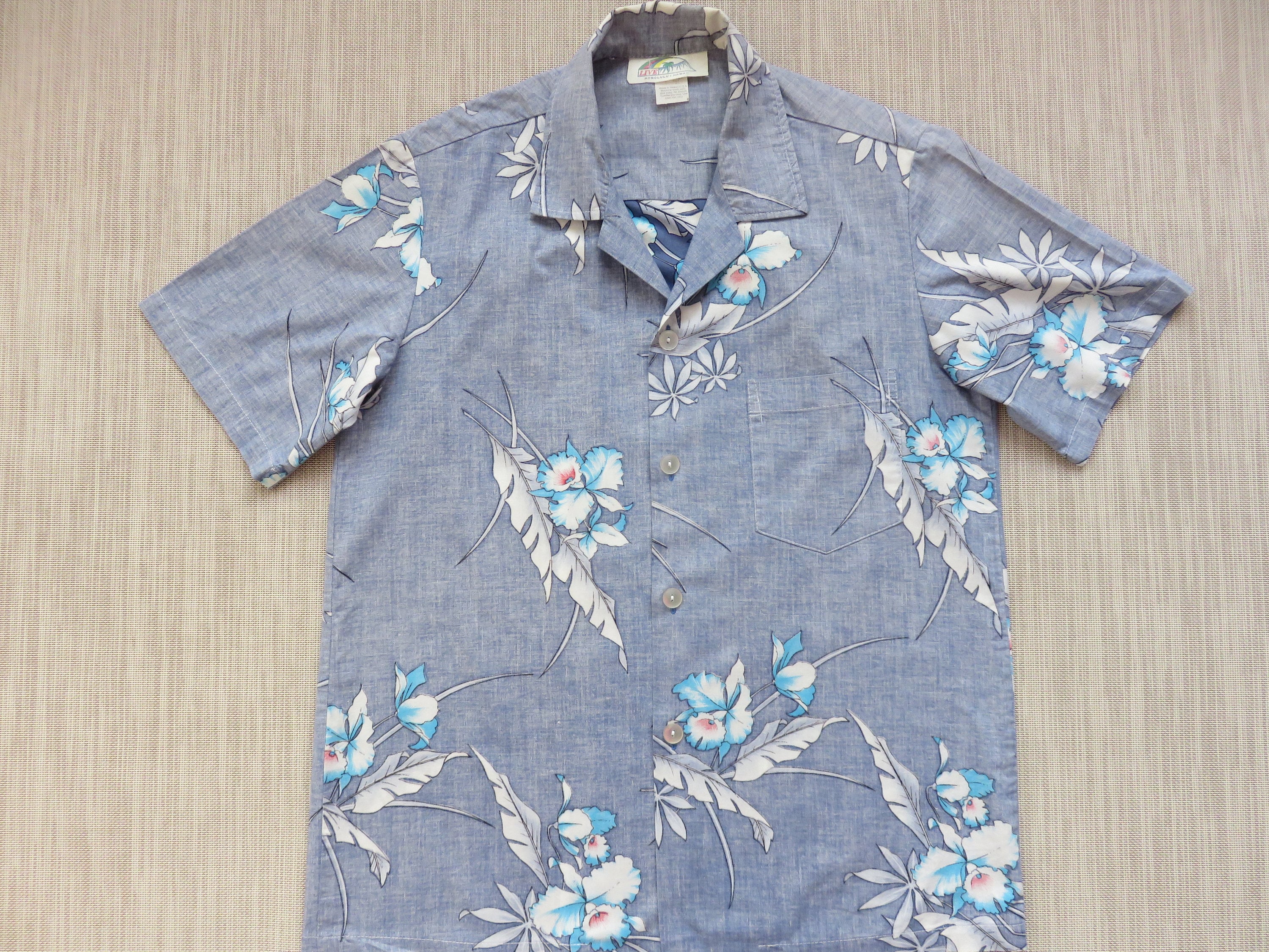 Vintage Hawaii shirt kolekole medium Hawaiian retro men\u2019s shirt beach