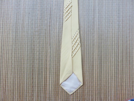 Vintage Hawaiian Tie Hand Painted Necktie JEWEL T… - image 6