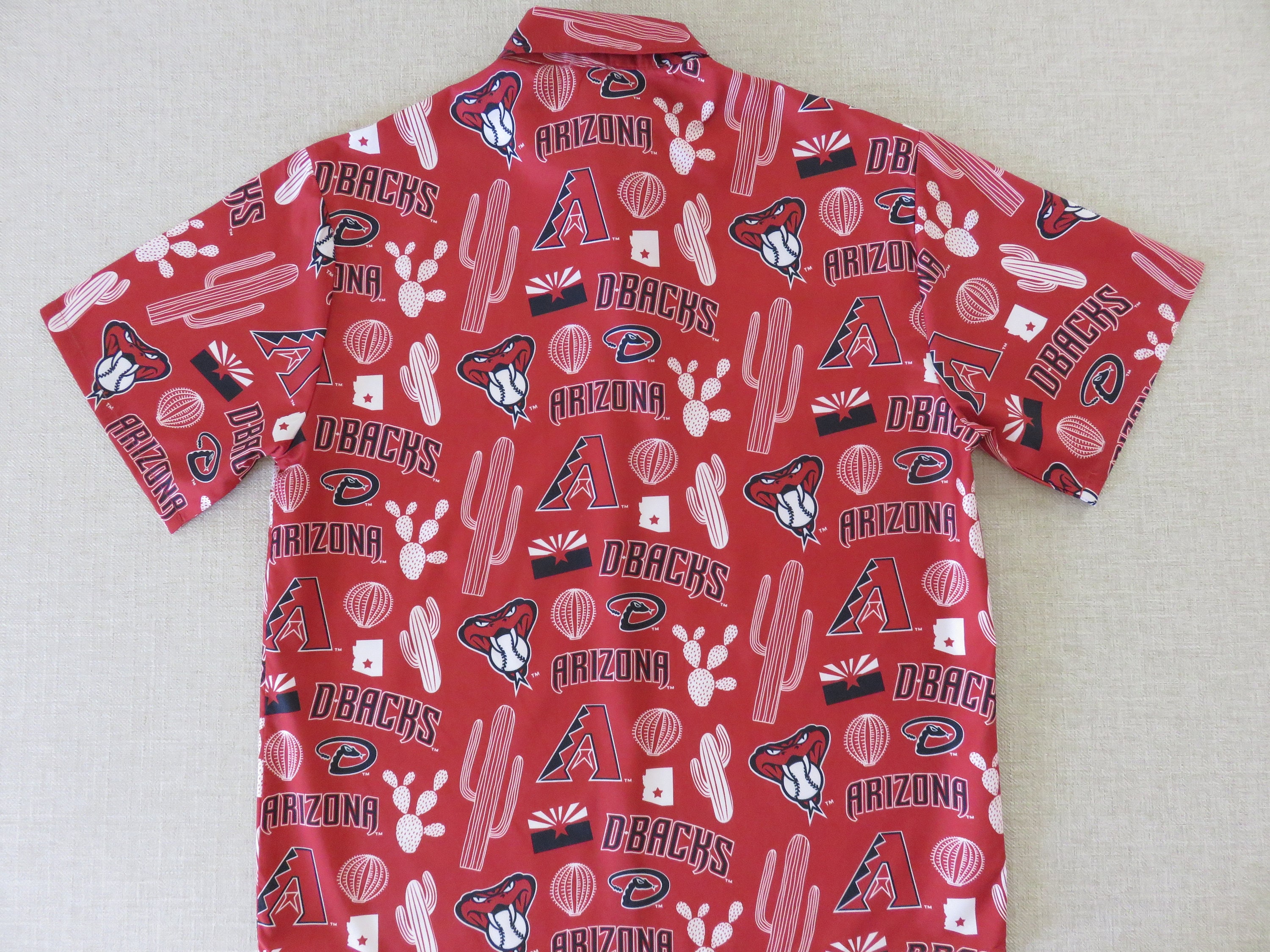 Mlb Arizona Diamondbacks Red Gold Baby Yoda Trendy Hawaiian Shirt Aloha Shirt - Trendy Aloha