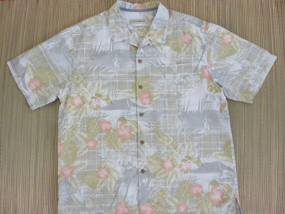 TOMMY BAHAMA Shirt Life in Hawaii Hula 